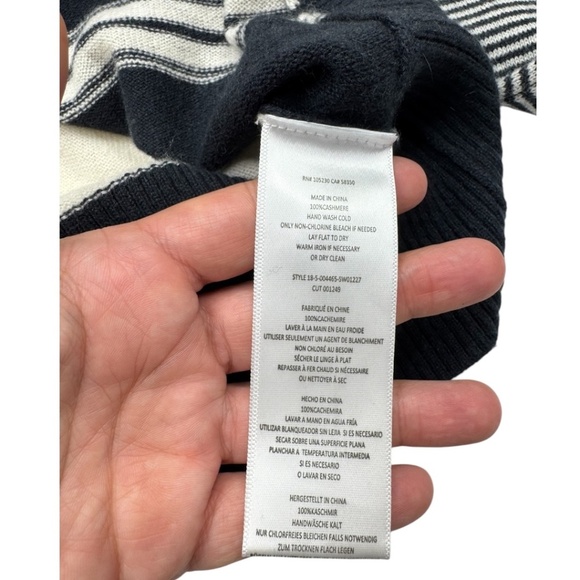 Equipment Cashmere Electra Striped Sweater Medium - Picture 6 of 11